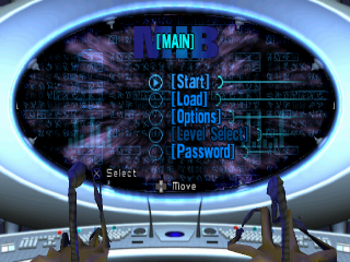 Men in Black The Series Crashdown title screen for Playstation